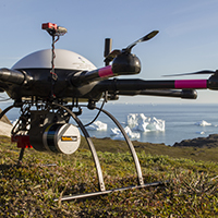 Octocopter (Mikrokopter) with Surveyor (YellowScan) & RedEdge (MicaSense), Disko Island, Greenland (photo-copyright: Normand-Treier))